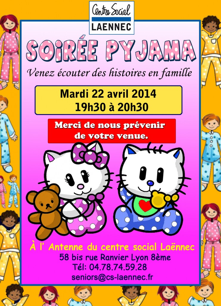 affiche soirée pyjama 22 avril copie