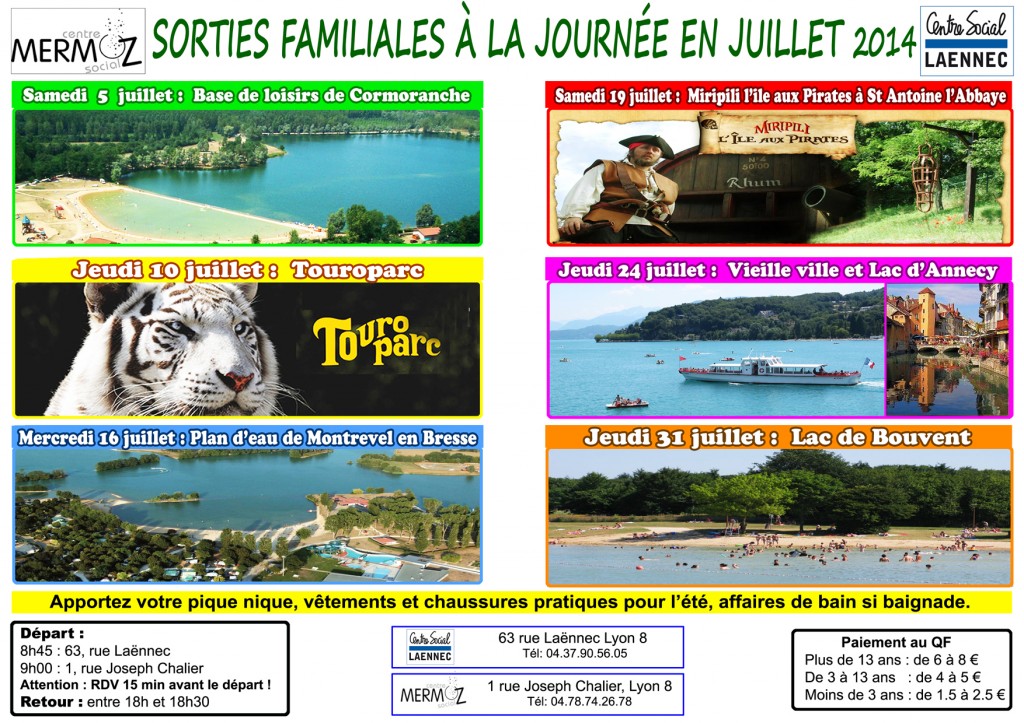 affiche vivi sortie famille 3eme