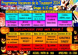 programme toussaint 14 .6-10 ans - Copie copie